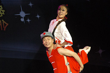 小白鸽舞蹈学习参加首届济宁市电视舞蹈大赛